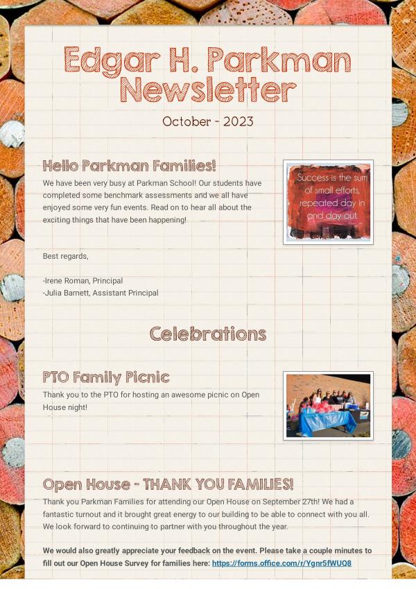 Parkman Newsletter 100223