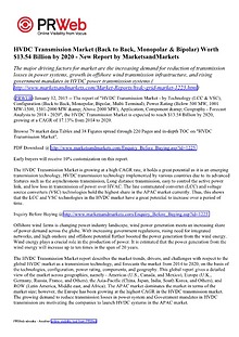 HVDC Transmission Market (LCC & VSC) by Technology - 2020 | Marketsan