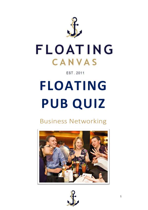 PUB QUIZ A FUN WAY TO NETWORK