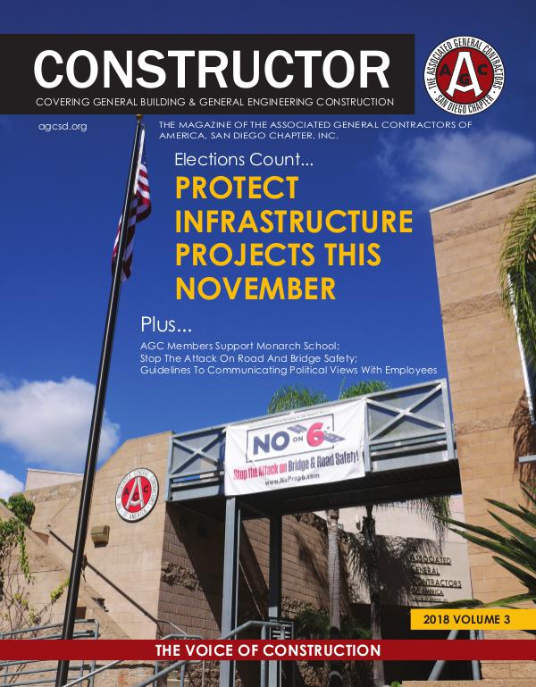 AGC San Diego CONSTRUCTOR Magazine 2018 - Volume 3 2018 Volume 3