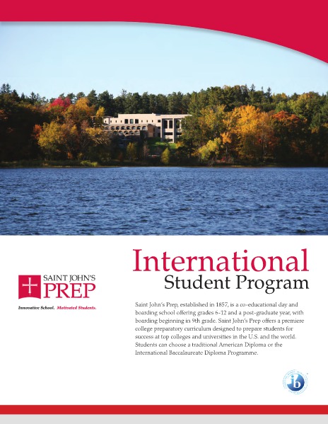 Saint John's Preparatory School - International Brochure 2015-2016