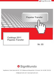 SignMundo CatÃ¡logo Papeles Transfer 2011