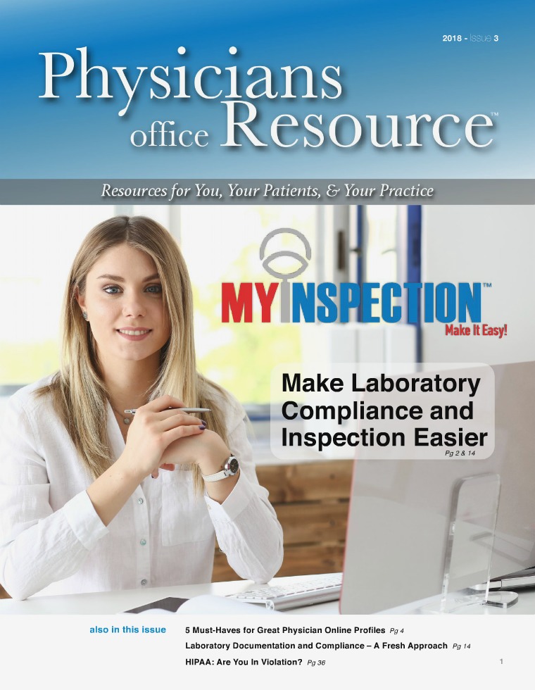 Physicians Office Resource Volume 12 Issue 3