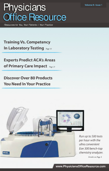 Physicians Office Resource Volume 8 Issue 01