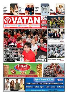 Yeni Vatan weekly Turkish Newspaper