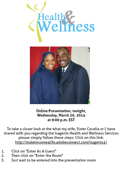 Invitation to our Online Webinar tonight 1 Issue 1