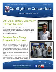 Spotlight on Secondary Newsletter