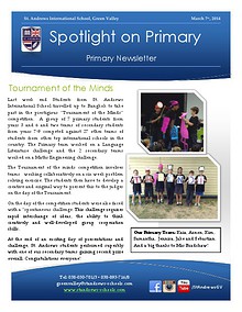 Spotlight on Primary Newsletter