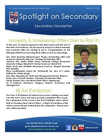 Spotlight on Secondary Newsletter