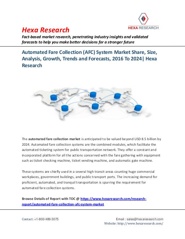 Automated Fare Collection (AFC) System Market