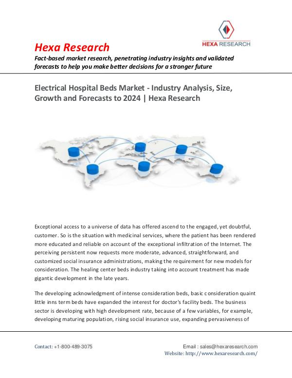 Electrical Hospital Beds Market Report, 2024