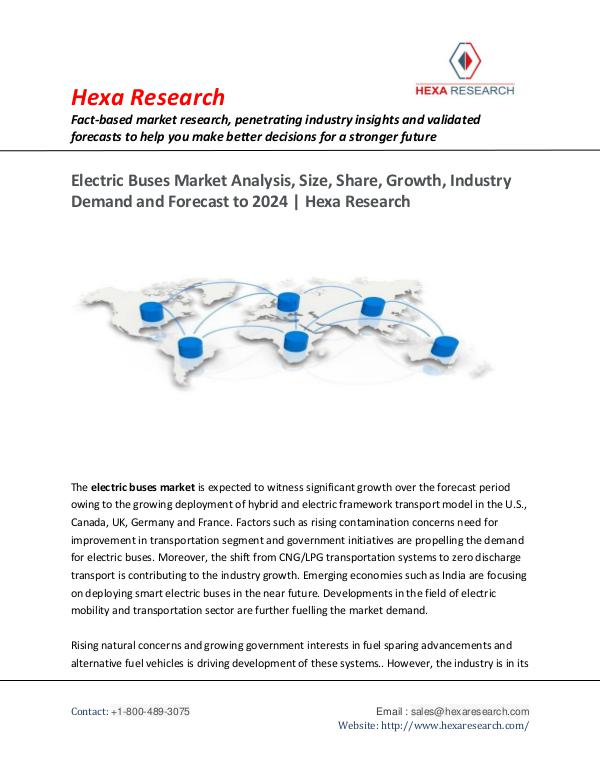 Electric Buses Market Growth, Trends and Forecast