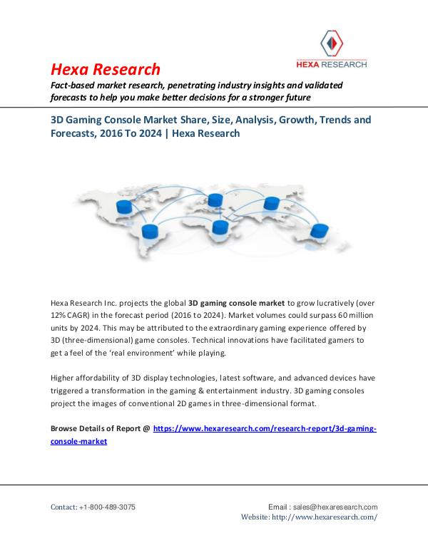 3D Gaming Console Market Share and Analysis Report