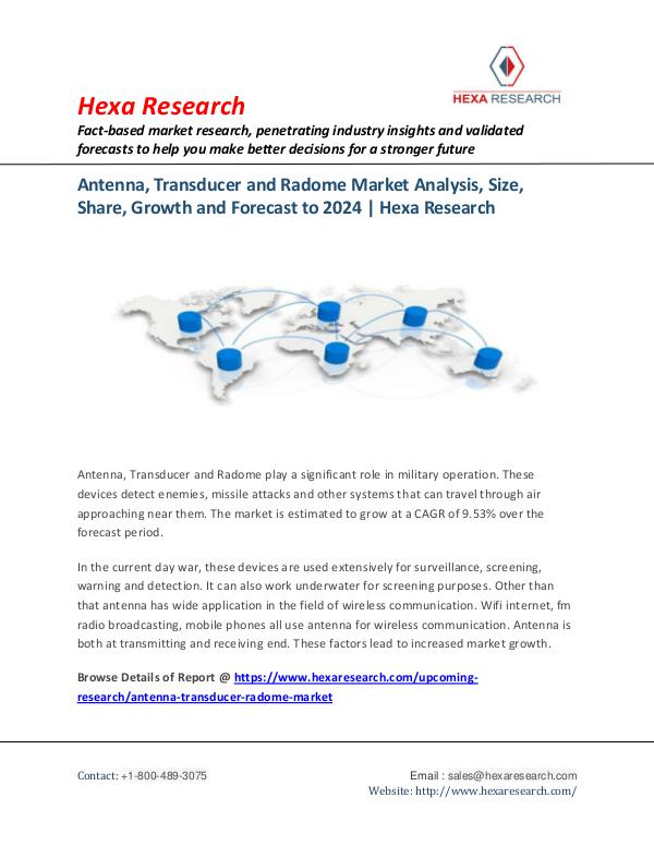 Antenna, Transducer and Radome Market Analysis