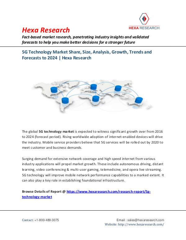 Semiconductors & Electronics Industry 5G Technology Market Insights, 2024