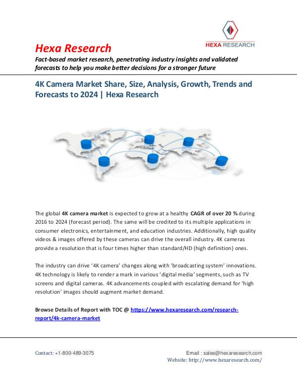 Semiconductors & Electronics Industry 4K Camera Market Research Report, 2024