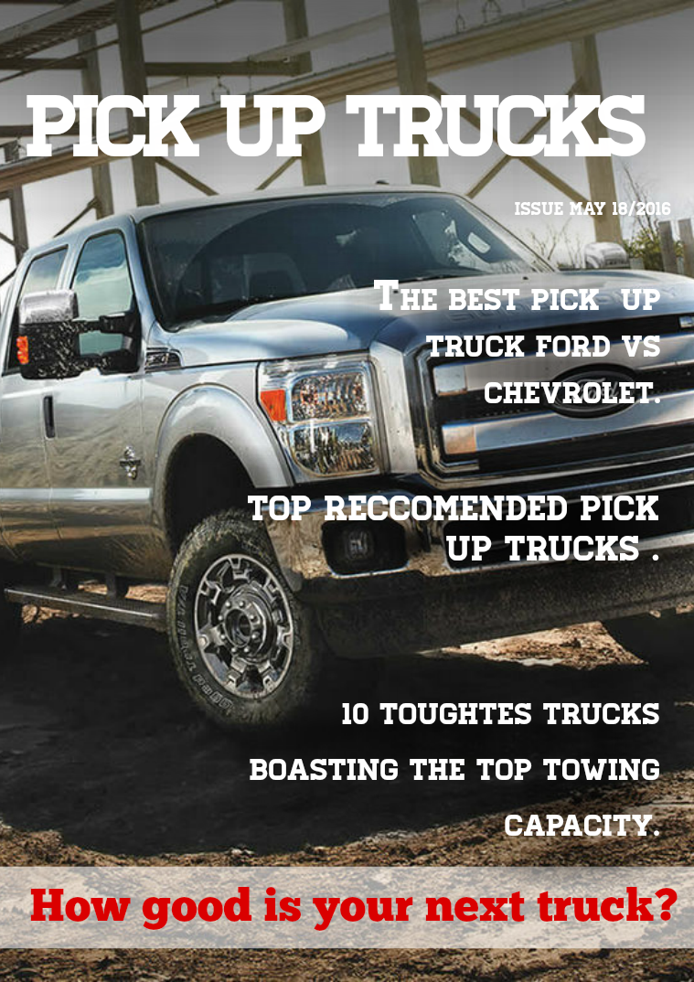 PICK UP TRUCKS May, 2016