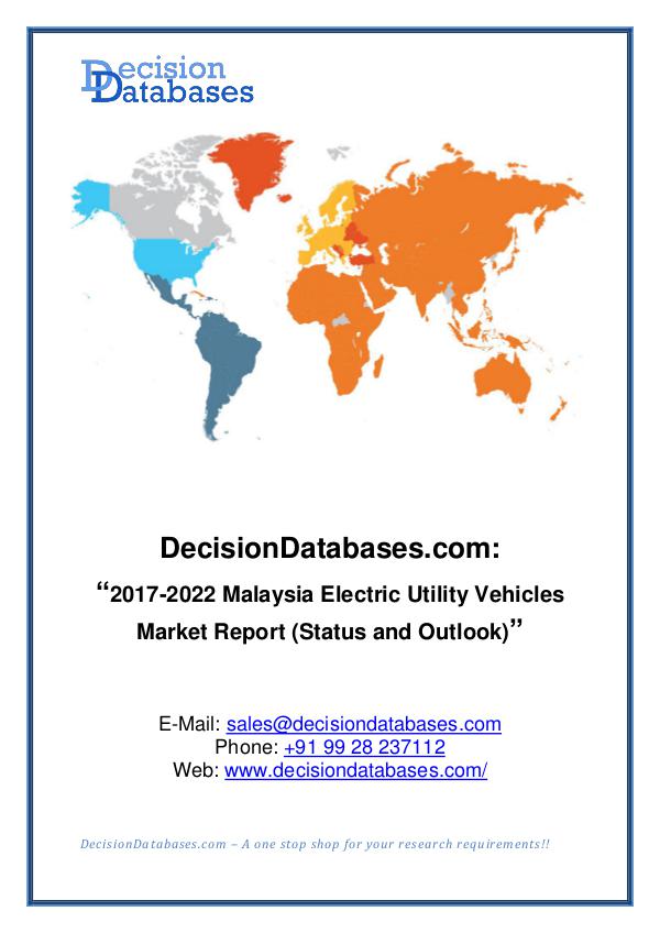 Market Report - Malaysia Electric Utility Vehicles Market Research