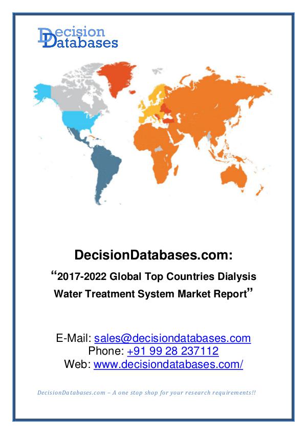 Market Report - Global Dialysis Water Treatment System Market Manu