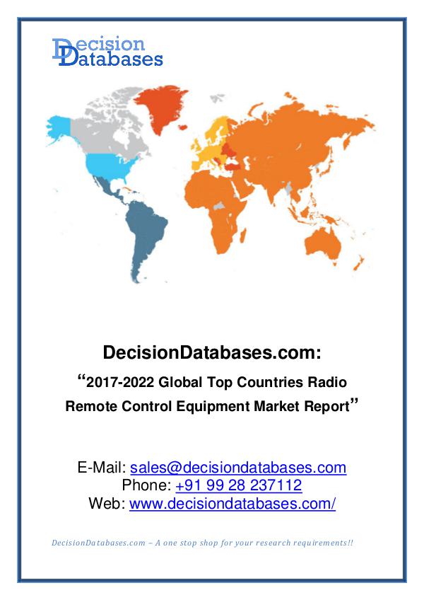 Market Report - Global Radio Remote Control Equipment Industry