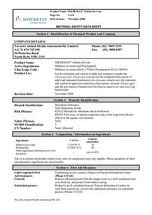 Vet Lines MSDS