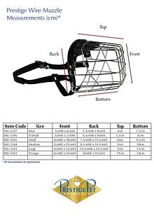 Coats, boots, halters, thunder shirts, Zen Dog, etc sizing guides