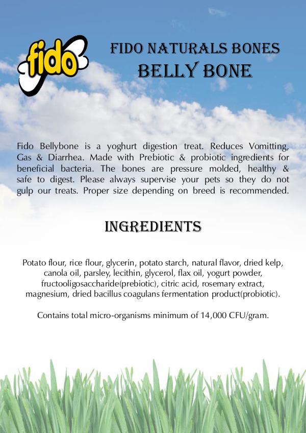 Fido Naturals Bones BELLY BONE