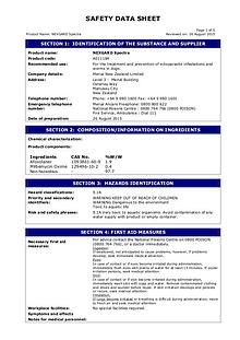 Vet Lines MSDS