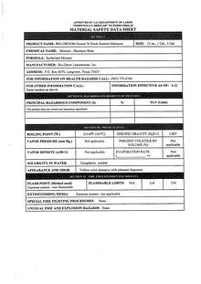 Bio-Groom MSDS