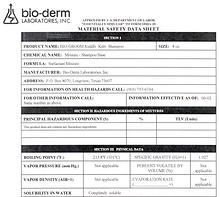 Bio-Groom MSDS