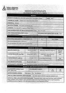 Bio-Groom MSDS