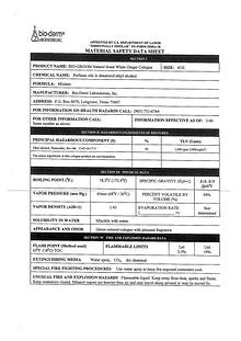 Bio-Groom MSDS