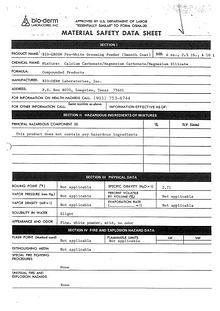 Bio-Groom MSDS