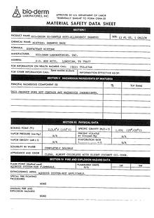 Bio-Groom MSDS