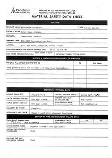 Bio-Groom MSDS