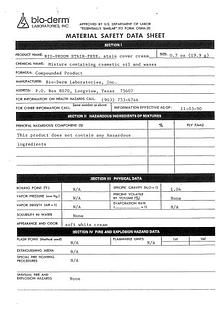 Bio-Groom MSDS