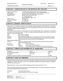 Fido's Grooming MSDS