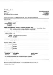 Fido's Grooming MSDS