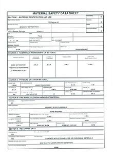 Dental MSDS