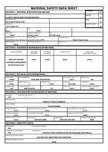 Dental MSDS