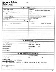 Dental MSDS