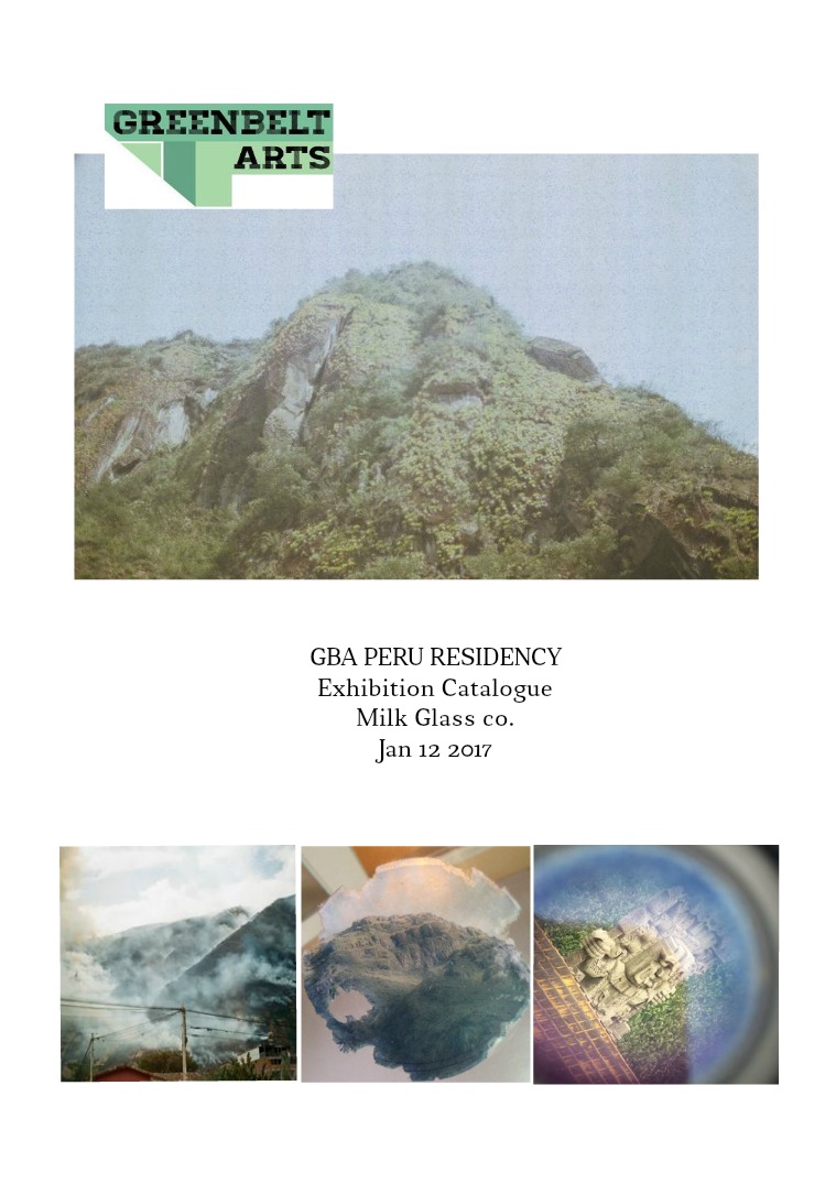 GBA Peru Exhibition Catalogue Fall/Winter