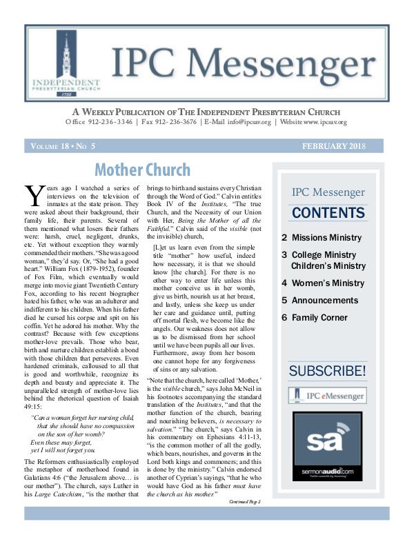 February 2018 Messenger