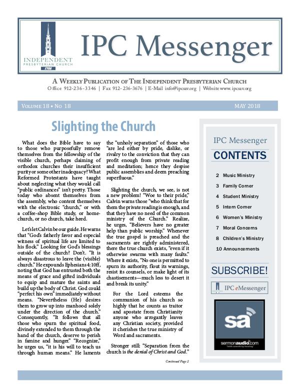 2018 Messenger May 2018 Messenger