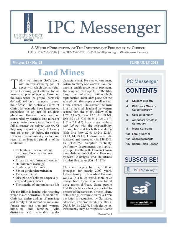 June/July Messenger Summer Edition