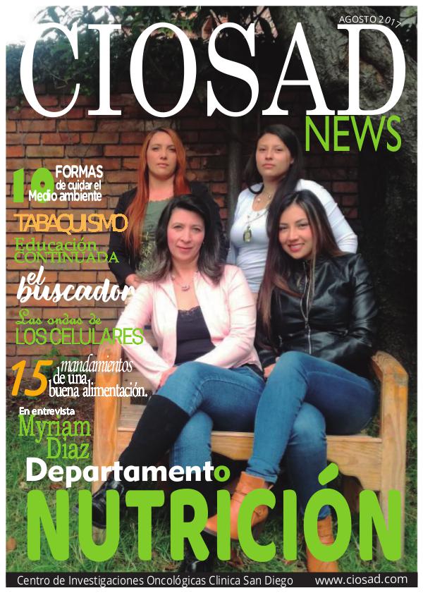 CIOSAD News - EDICIÓN AGOSTO 2017