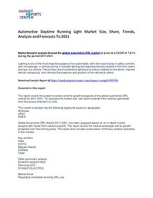 Automotive Daytime Running Light Market Growth, Price and Forecast