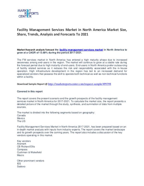 Facility Management Services Market in North America Market Facility Management Services Market