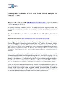 Thermoplastic Elastomers Market Size, Share and challenges