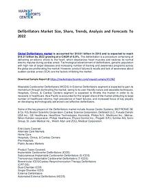 Defibrillators Market Trends, Growth, Price, Demand and Forecast